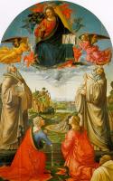 Ghirlandaio, Domenico - Christ in Heaven with Four Saints and a Donor